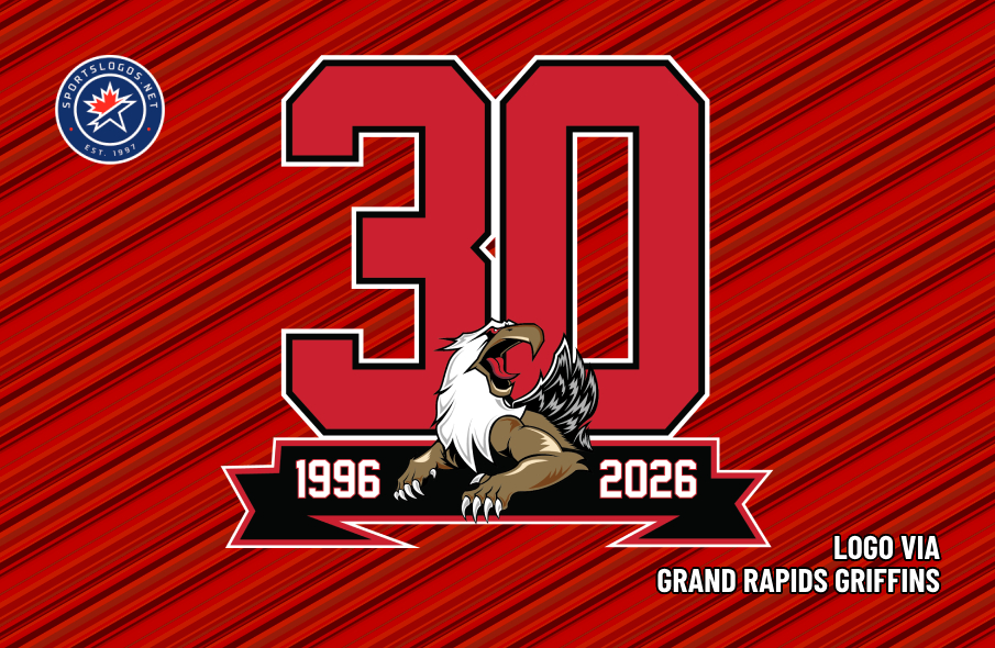 AHL's Grand Rapids Griffins Kick Off 30th Anniversary Celebrations With Logo