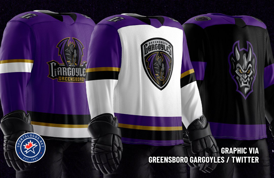 ECHL's Greensboro Gargoyles Reveal Jerseys for Inaugural Season