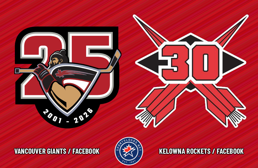 WHL's Vancouver Giants, Kelowna Rockets Launch Anniversary Logos