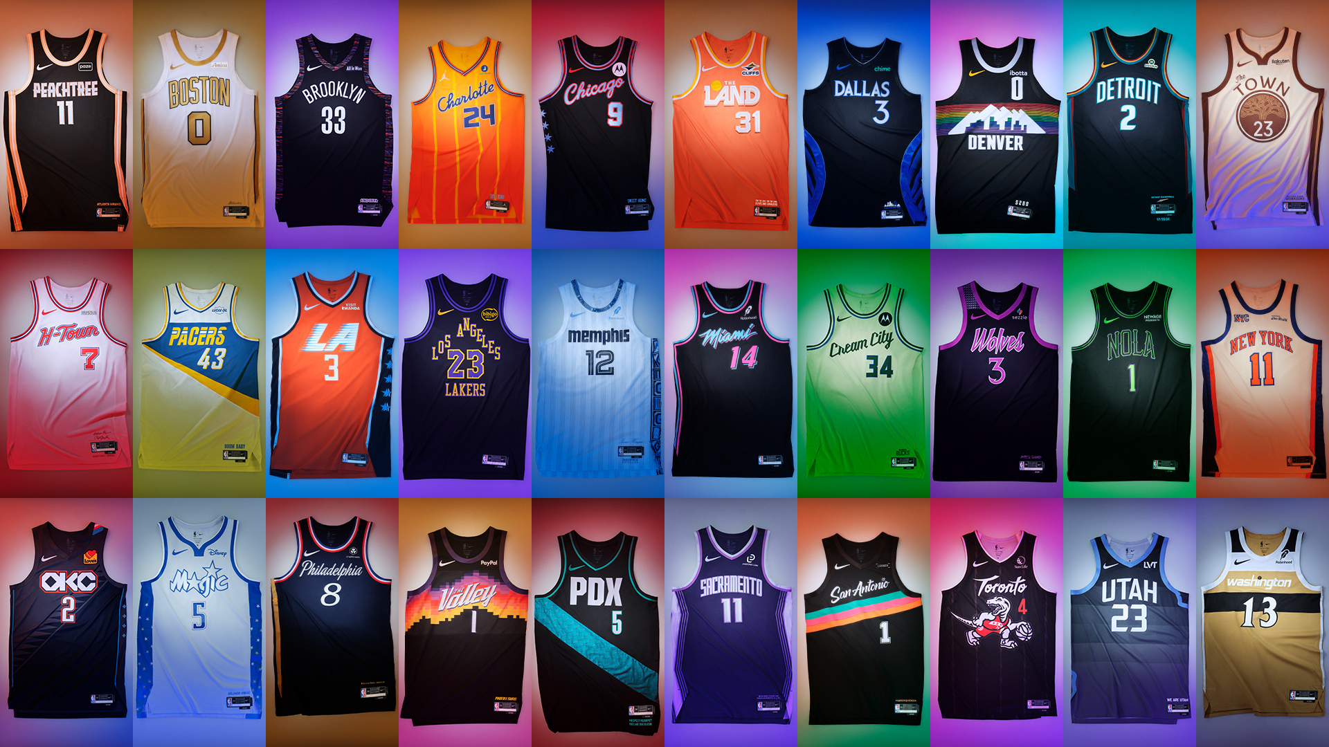 NBA Officially Reveals 2025-26 "Remix" City Edition Uniforms, Courts