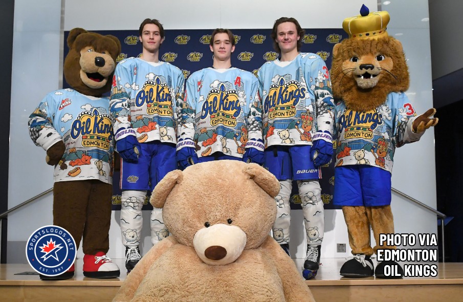 WHL's Edmonton Oil Kings Turn Stuffies Loose on City for Teddy Bear Toss Jerseys