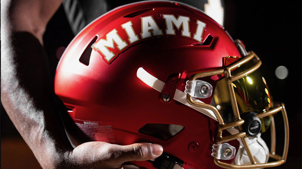 Miami RedHawks Unveil Cradle Of Coaches-Themed Alternate Football Uniforms