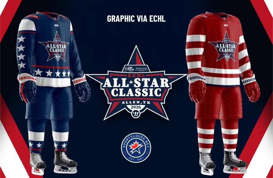 Stars and Stripes Forever: ECHL, Allen Americans Release 2026 All-Star Classic Jerseys